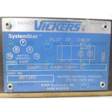 VICKERS Barbuda  DGMPC-5-DABK-DBAK-30 PILOT CHECK VALVE Origin NO BOX