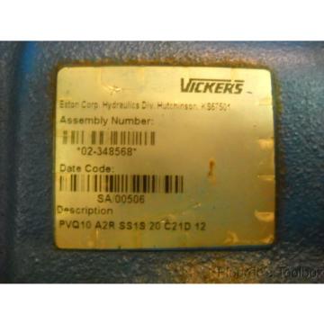 origin Egypt  Vickers PVQ10 A2R SS1S 20 C21D 12 Inline Piston Pump 02-348568