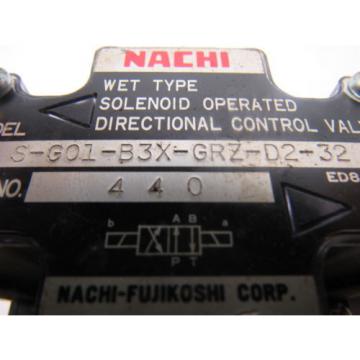 Nachi Nicaragua  S-G01-B3X-GRZ-D2-32 Hydraulic Solenoid Directional Control Valve