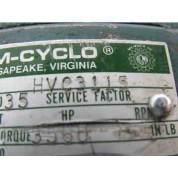 Sumitomo SM-Cyclo HVC3115 Inline Gear Reducer 35:1 Ratio