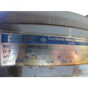 SUMITOMO CYCLO DRIVE CNH-4115 GEAR BOX REDUCER MORI SEIKI SH-50 CNC MILL