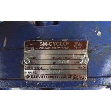 SUMITOMO CNH-6095Y-6 SM-CYCLO REDUCER 204 INPUT, 1750 HP, 6 RATIO, 417 TORQUE