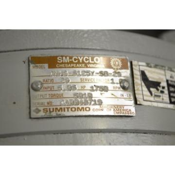 Sumitomo, 15 HP, 603 RPM, 230/460 V, CNHS-6125Y-SB-29, Gear box