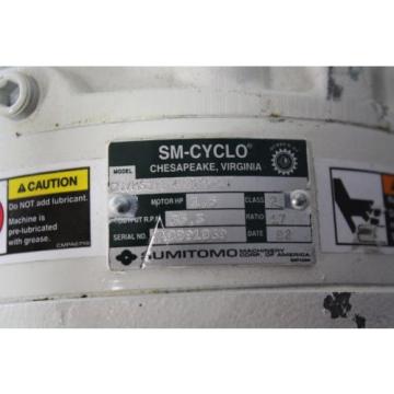 SUMITOMO SM-CYCLO CNVMS14-4100-B-17 GEAR MOTOR 17:1