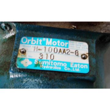 Sumitomo Eaton Hydraulic Orbit Motor, H-100AA2-G, Used,  WARRANTY
