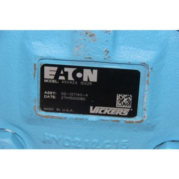 Eaton Azerbaijan  Vickers Hydraulic Vane Pump 45V42A 1D22R PN: 02-137140-4