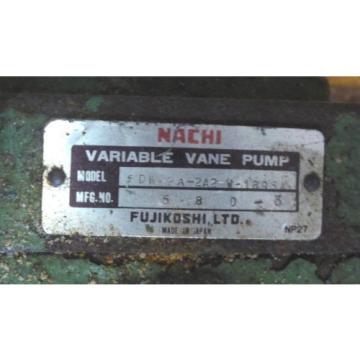 NACHI St.Lucia  DW-2A-2A2-W-1895A Hydraulic Variable Vane Pump DW2A2A2W1895A