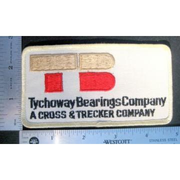TYCHOWAY   BEARINGS SEW ON PATCH CROSS TRECKER COMPANY ADVERTISING 5&#034; x 2 1/2&#034; Original import