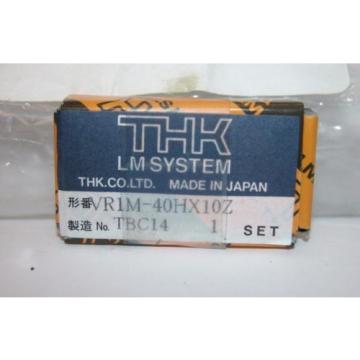 THK   LM System VR1M-40Hx10Z Linear Motion Cross-Roller Bearing, set of 4 Original import
