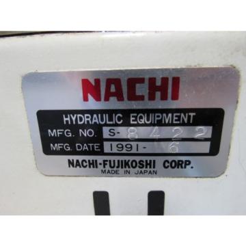 NACHI Philippines  HYDRAULIC POWER UNIT S-8422 W/ PUMP PVS-OB-8N1-20 MOTOR KITAMURA MYCENTER2