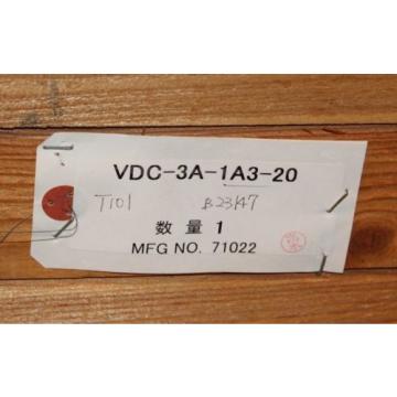 Nachi, Cook Is.  VDC-3A-1A3-20, Variable Vane Pump Hydraulic Origin