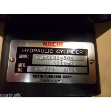 NACHI Macao  HYDRAULIC CYLINDER FJ-FAB1-50B-50TR-21  50mm BORE 50mm STROKE  NOS