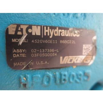 EATON Honduras  VICKERS 4520V60E11 86BC22L HYDRAULIC VANE PUMP D519174