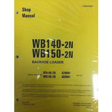 Komatsu Hongkong  WB140PS-2N, WB150PS-2N Backhoe Service Shop Manual