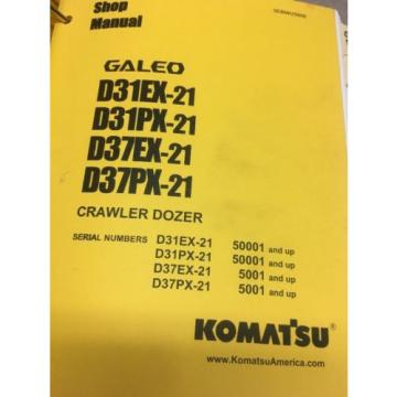 KOMATSU Barbuda  D31EX-21 D31PX-21 D37EX-21 D37PX-21 Crawler Dozer Shop Manual / Service