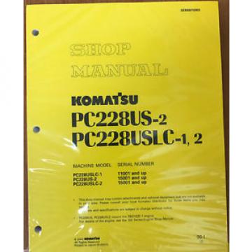 Komatsu Costa Rica  PC228USLC-1/2, PC228US-2 Service Repair Printed Manual