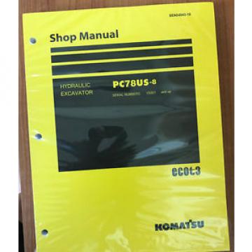 Komatsu Slovenia  Service PC78US-8 Shop Manual NEW 15001 AND UP