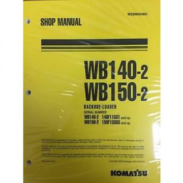 Komatsu Burma  Service WB140-2, WB150-2 Backhoe Shop Manual
