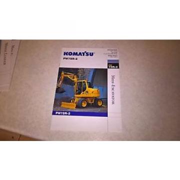 komatsu Brazil  pw75r-2 excavator sale brochure