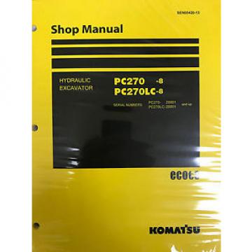 Komatsu Slovenia  PC270-8 PC270LC-8 Service Repair Printed Manual