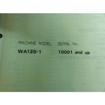 Komatsu France  WA120-1 Wheel Loader Shop Manual