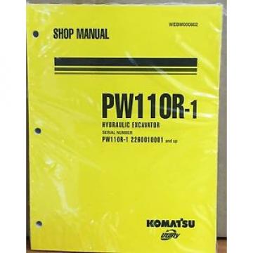 Komatsu Russia  Service PW110R-1 Excavator Shop Manual NEW REPAIR