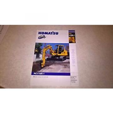 komatsu Honduras  pc110r-1 excavator sale brochure