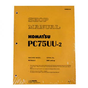 Komatsu Reunion  Service PC75UU-2 Excavator Shop Repair Manual