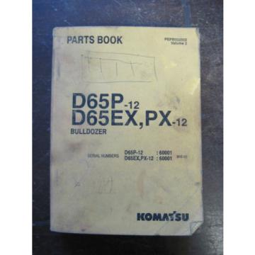 OEM Gibraltar  Komatsu D65P-12 D65EX, PX-12 Bulldozer Crawler PARTS Book Catalog Manual