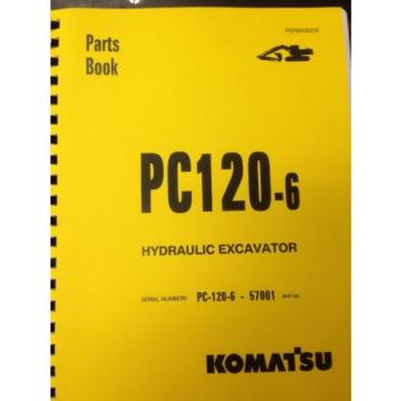 KOMATSU Malta  PC120-6 Hydraulic Excavator Parts Manual Book