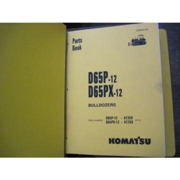 OEM Reunion  KOMATSU Bulldozer Crawler D65P-12 D65PX-12 PARTS Catalog Manual Book