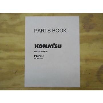 Komatsu Niger  PC20-6 mini excavator parts Manual