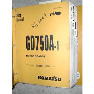Komatsu Gambia  GD750A-1 SERVICE SHOP REPAIR MANUAL MOTOR GRADER CEBM002104 BINDER BOOK
