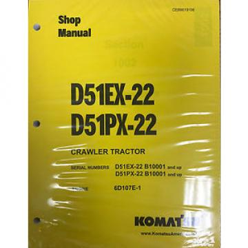 Komatsu Denmark  D51EX-22 D51PX-22 Dozer Service Repair Shop Manual