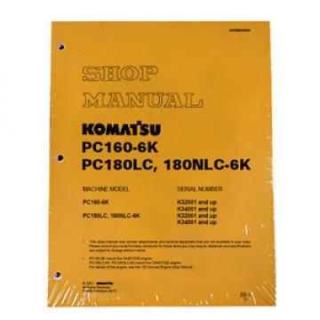 Komatsu Fiji  Service PC160-6K, PC180LC-6K/NLC-6K Shop Manual