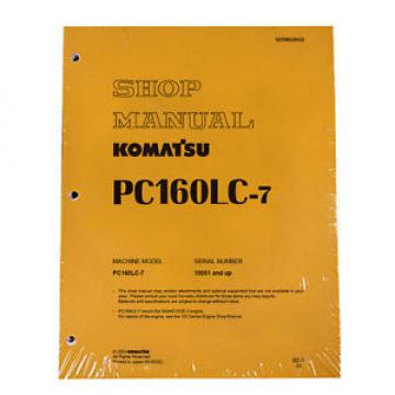 Komatsu Brazil  Service PC160LC-7 Shop Repair Manual NEW