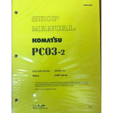 Komatsu Bahamas  Service PC03-2 Shop Manual Repair Book NEW