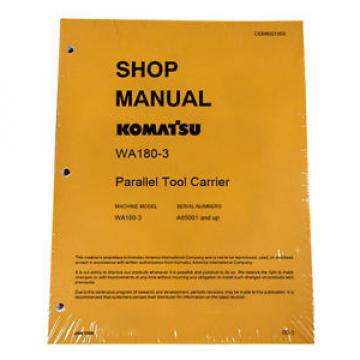 Komatsu Argentina  WA180-3 Parallel Tool Service Repair Manual