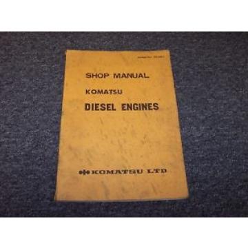 Komatsu Moldova, Republic of  4D115-4 4D120-8 4D120-10 Diesel Engine Shop Service Repair Manual Guide