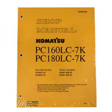 Komatsu Liechtenstein  Excavator Service PC160LC-7K, PC180LC-7K Shop Printed Manual