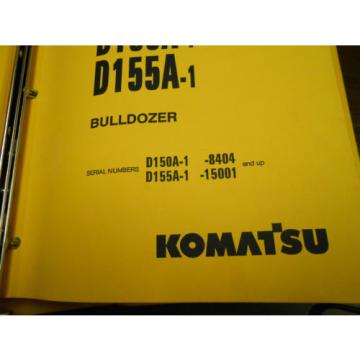 KOMATSU Argentina  SHOP MANUAL - D150A-1 / D155A-1 BULLDOZER -1993