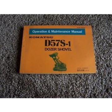 Komatsu Barbados  D57S-1 Dozer Shovel D57S-8188- Owner Owner&#039;s Operation Manual
