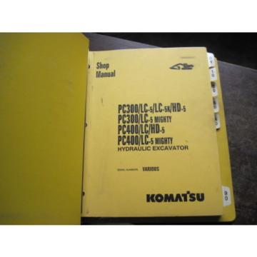 OEM Laos  Komatsu PC300 LC-5 PC400 LC-5 SHOP SERVICE REPAIR Manual Book