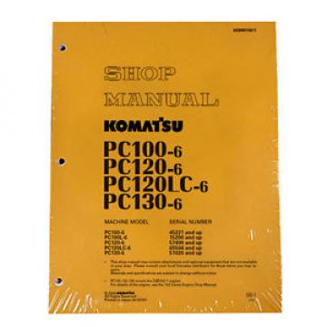Komatsu Uruguay  Service PC120LC-6, PC130-6 Shop Manual NEW