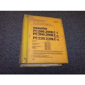 Komatsu Barbados  PC200-5 PC200LC-5 Mighty Hydraulic Excavator Shop Service Repair Manual