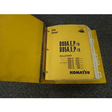 Komatsu Netheriands  D80A-18 D85A-18 D80E-18 Bulldozer Dozer Shop Service Repair Manual