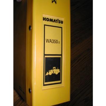 Komatsu Swaziland  WA350-3 PARTS MANUAL BOOK CATALOG WHEEL LOADER MJPB002502 GUIDE LIST