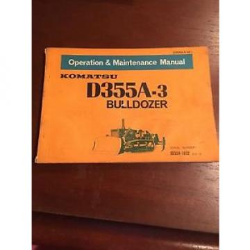 Komatsu Honduras  Operation &amp; Maintenance Manual for D355A-3 Bulldozer