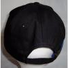 Komatsu Egypt  Black Blue Embroidered Tracks Rubber Logo Strapback Baseball Cap Hat