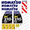 KOMATSU Samoa Eastern  PC210LC -8 DIGGER DECAL STICKER SET #1 small image